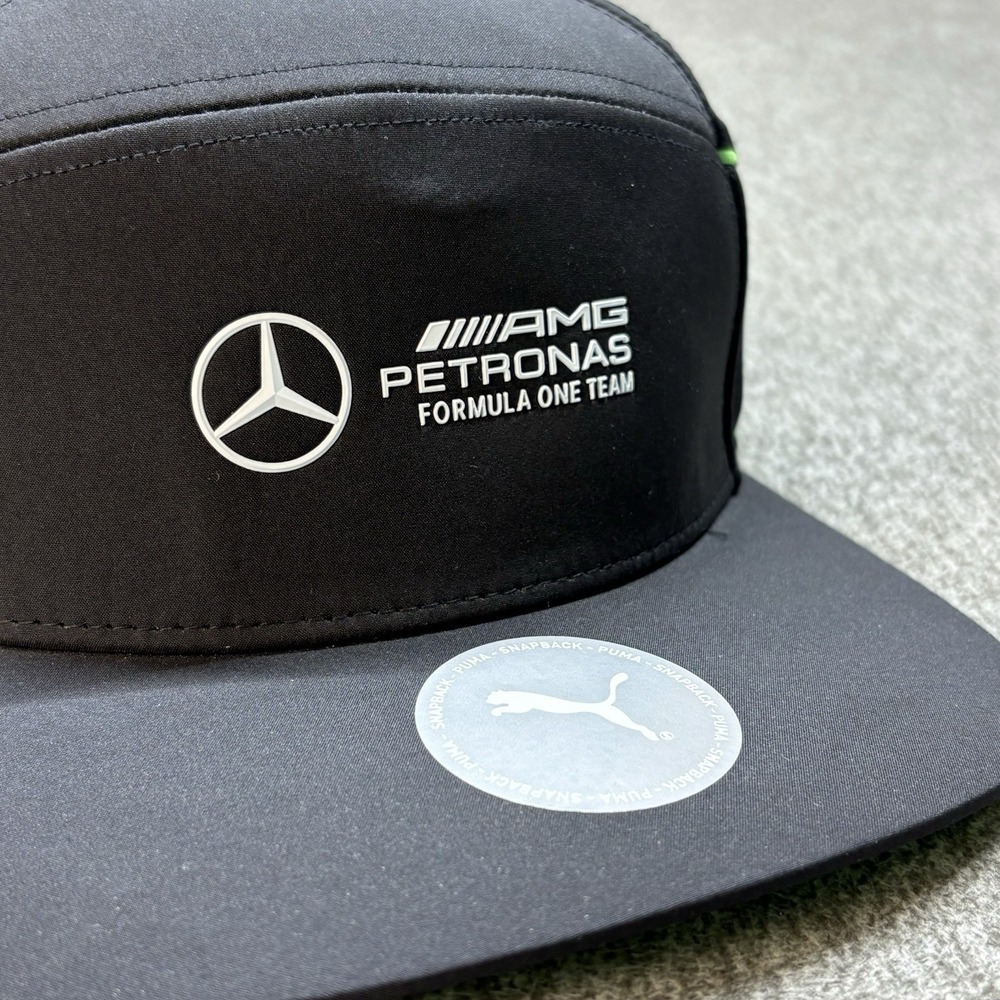Mercedes-AMG Petronas F1 Team Puma Hat Black Racing Adjustable Snapback